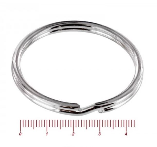 ANNEAU BRISE ROND DE PORTE CLES NICKELE