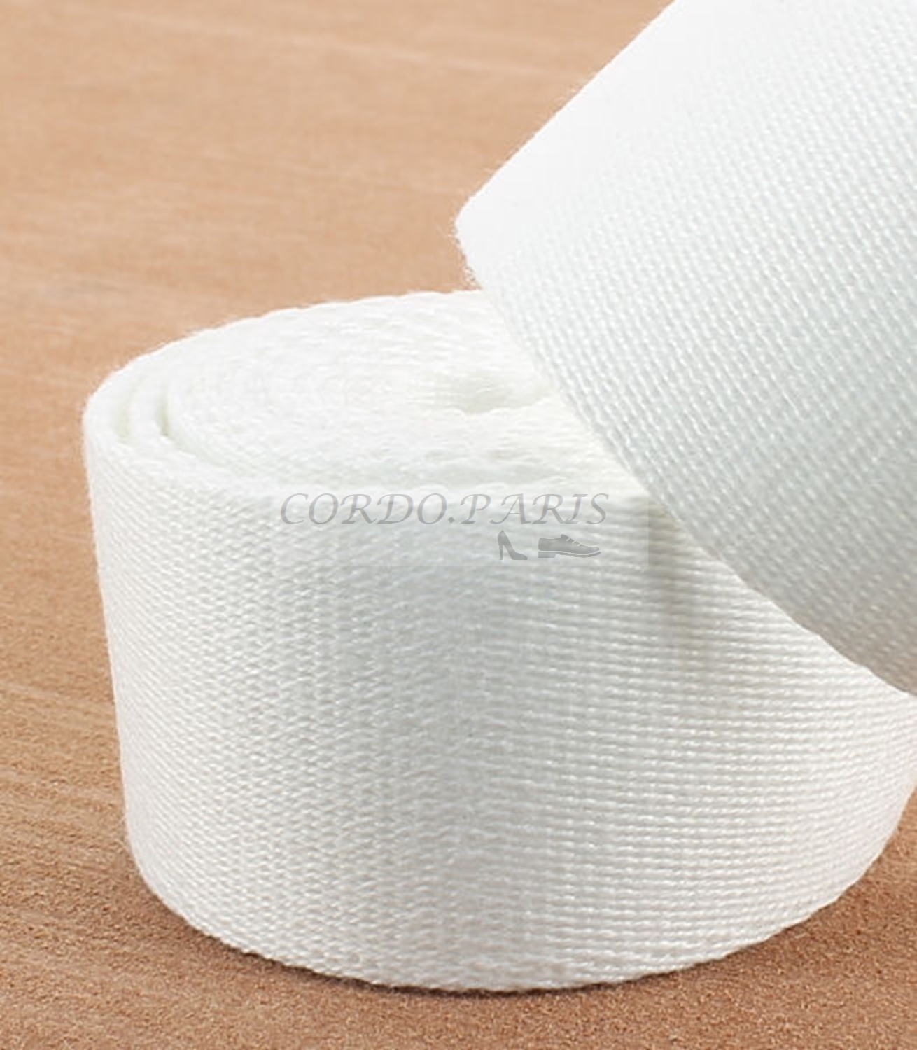 SANGLE POLYCOTON BLANC LARGEUR 40 mm