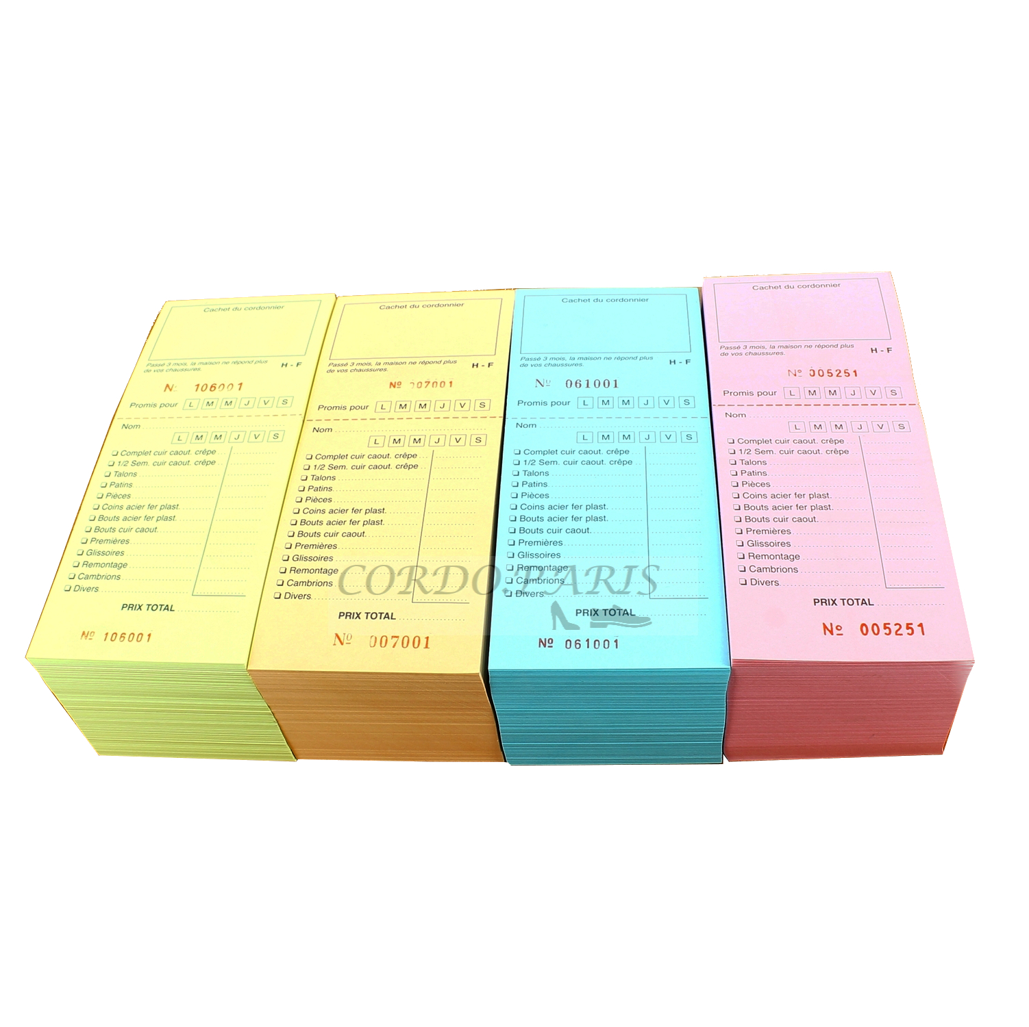 TICKETS REPARATION PAQUET DE 1000