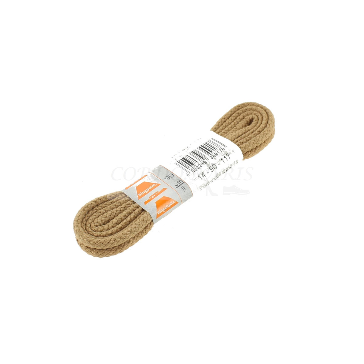 LACETS RINGPOINT CORDELETS 90 CM -  BEIGE -  BOÎTE DE 8 PAIRES