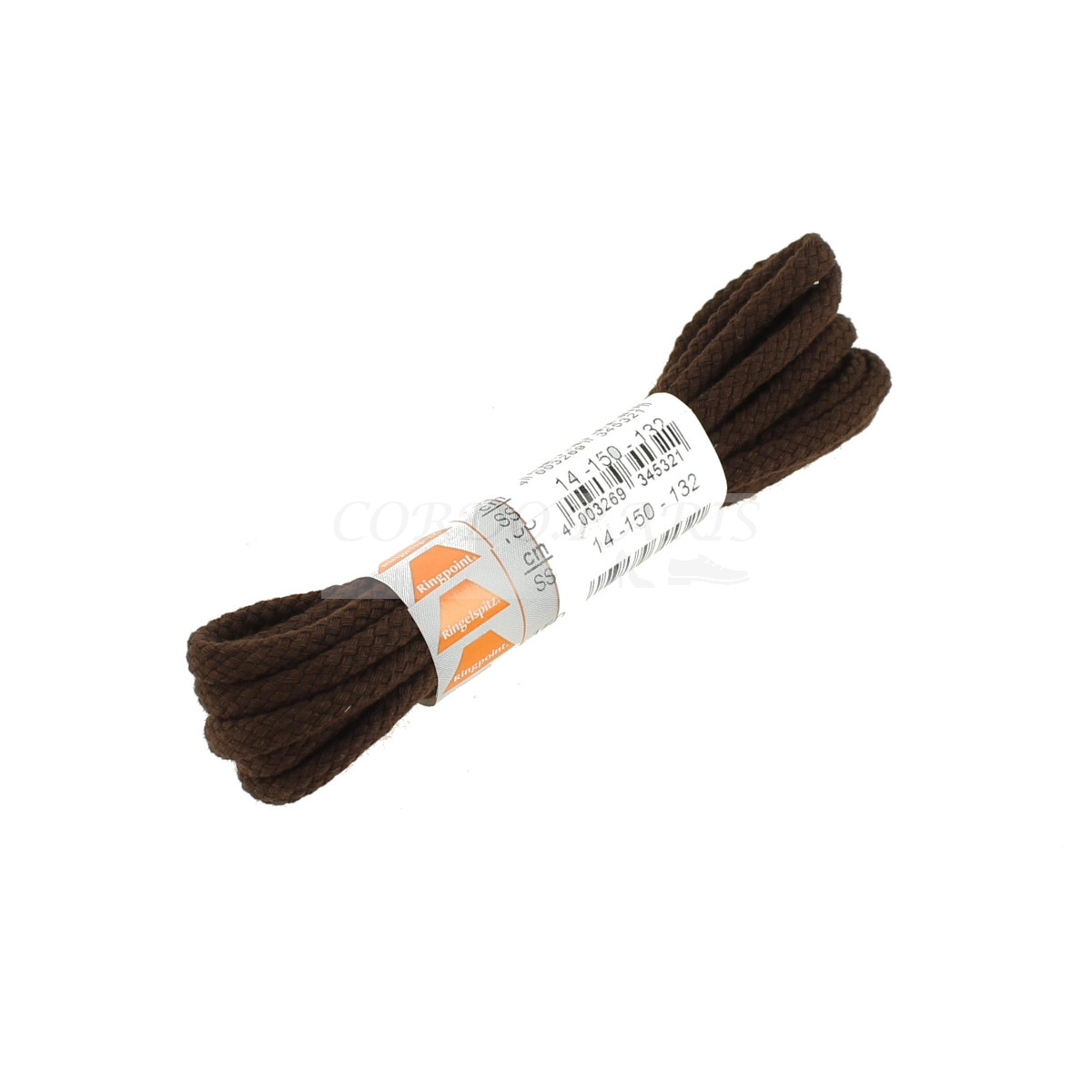 LACETS RINGPOINT CORDELETS 150 CM -  MARRON FONCÉ -  BOÎTE DE 6 PAIRES