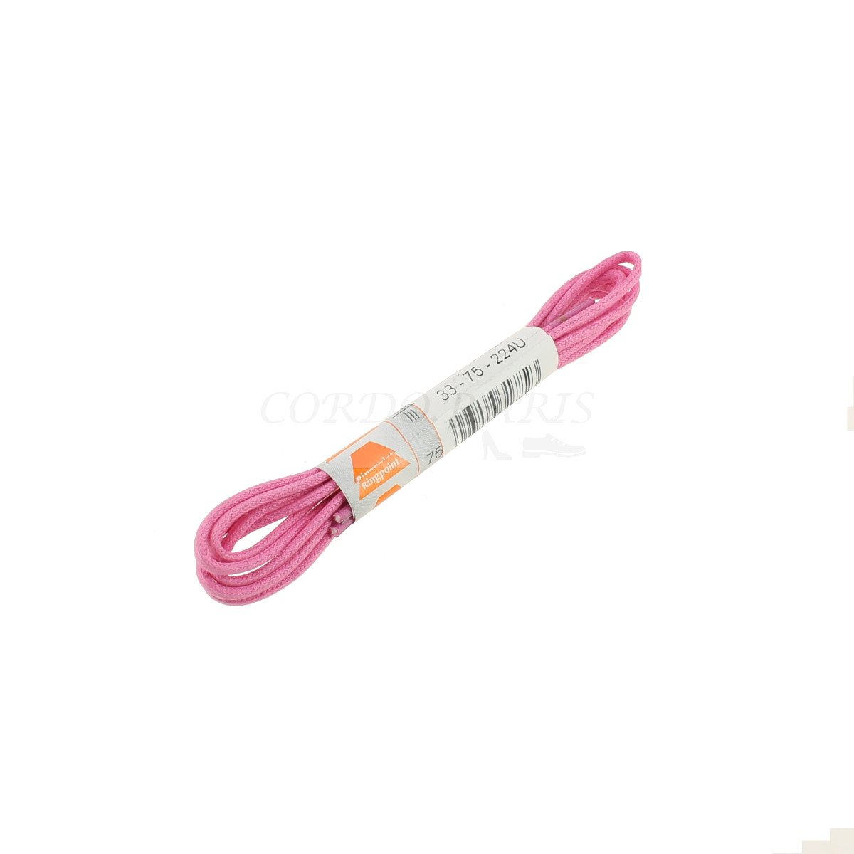 LACETS RINGPOINT RONDS MOYEN CIRÉ 75 CM -  FUSHIA  - PAIRE