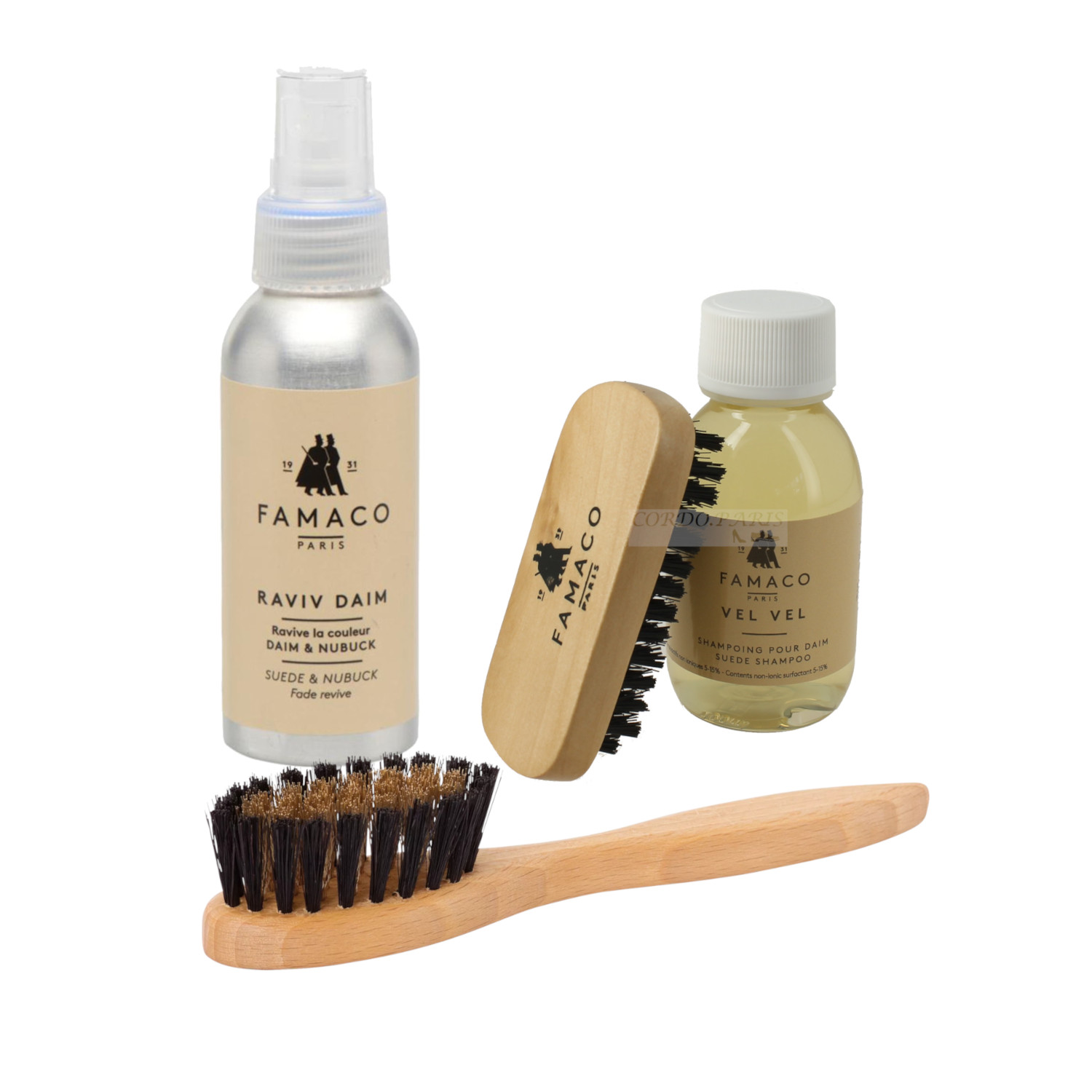 KIT ENTRETIEN DETACHANT POUR DAIM & NUBUCK