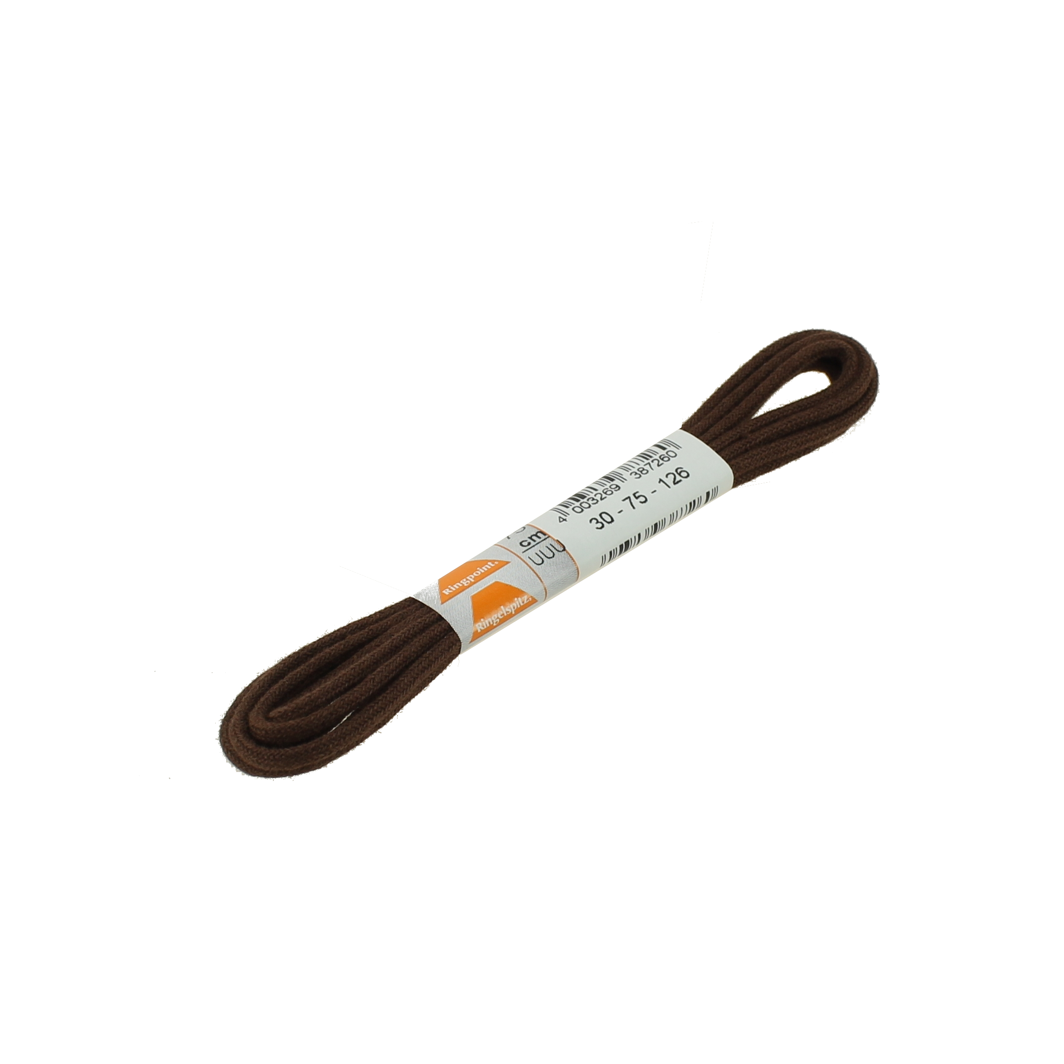 LACETS RONDS FINS MARRON ACAJOU