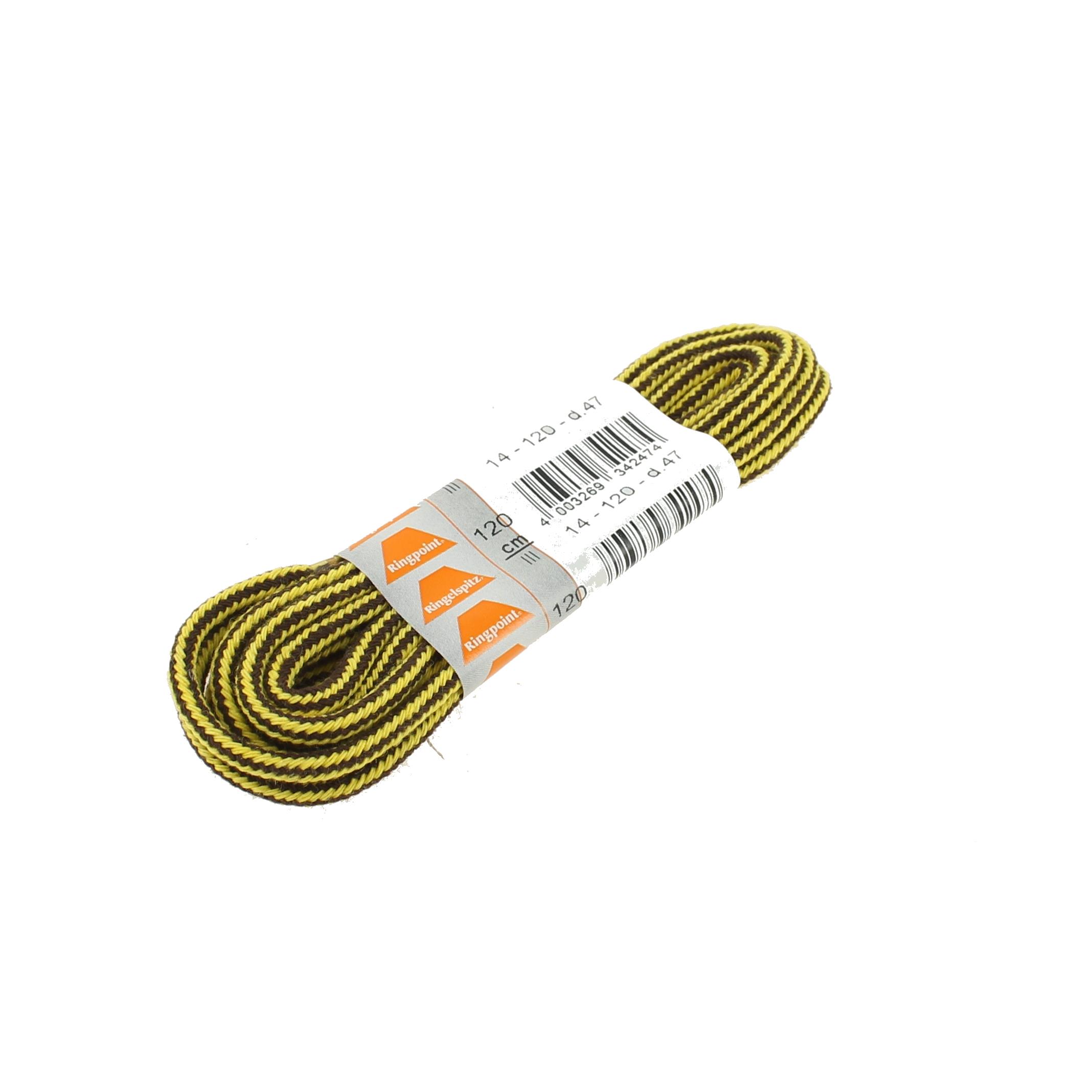LACETS CORDELETS JAUNE ET BRUN
