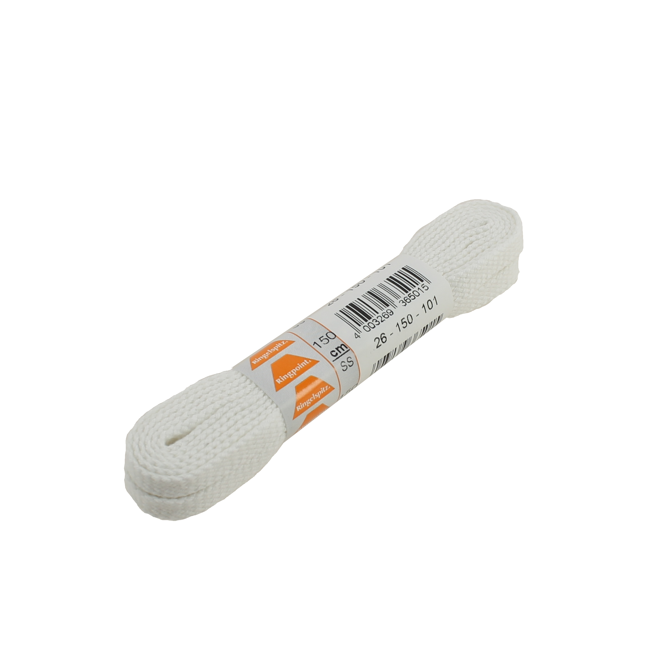 LACETS PLAT MOYEN BLANC PUR