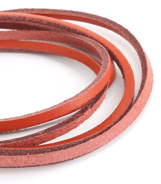 LACET CUIR ROUGE CHAUSSURES BATEAU