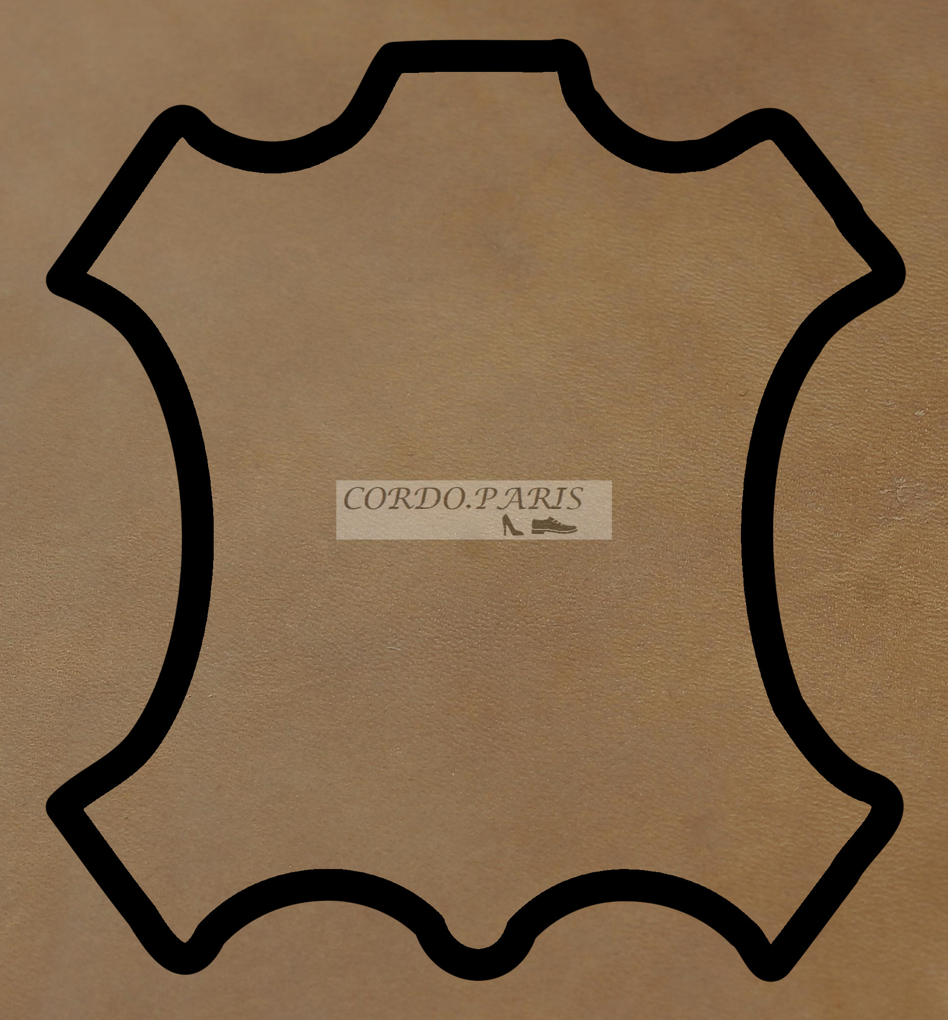 DEMI-CROUP CUIR BATTU 3.5 - 4.0 mm Choix 2