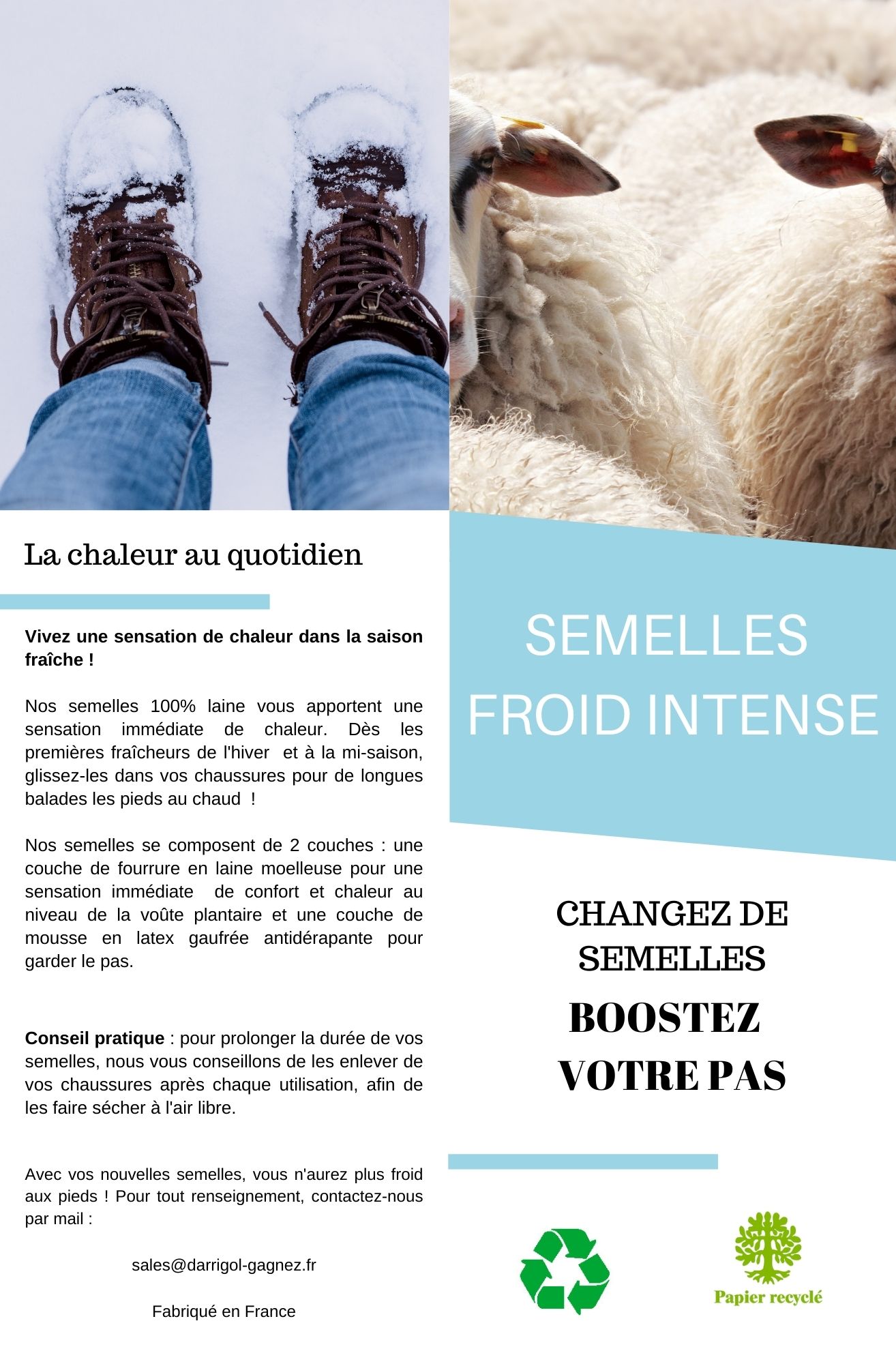 SEMELLE DARRIGOL FROID INTENSE